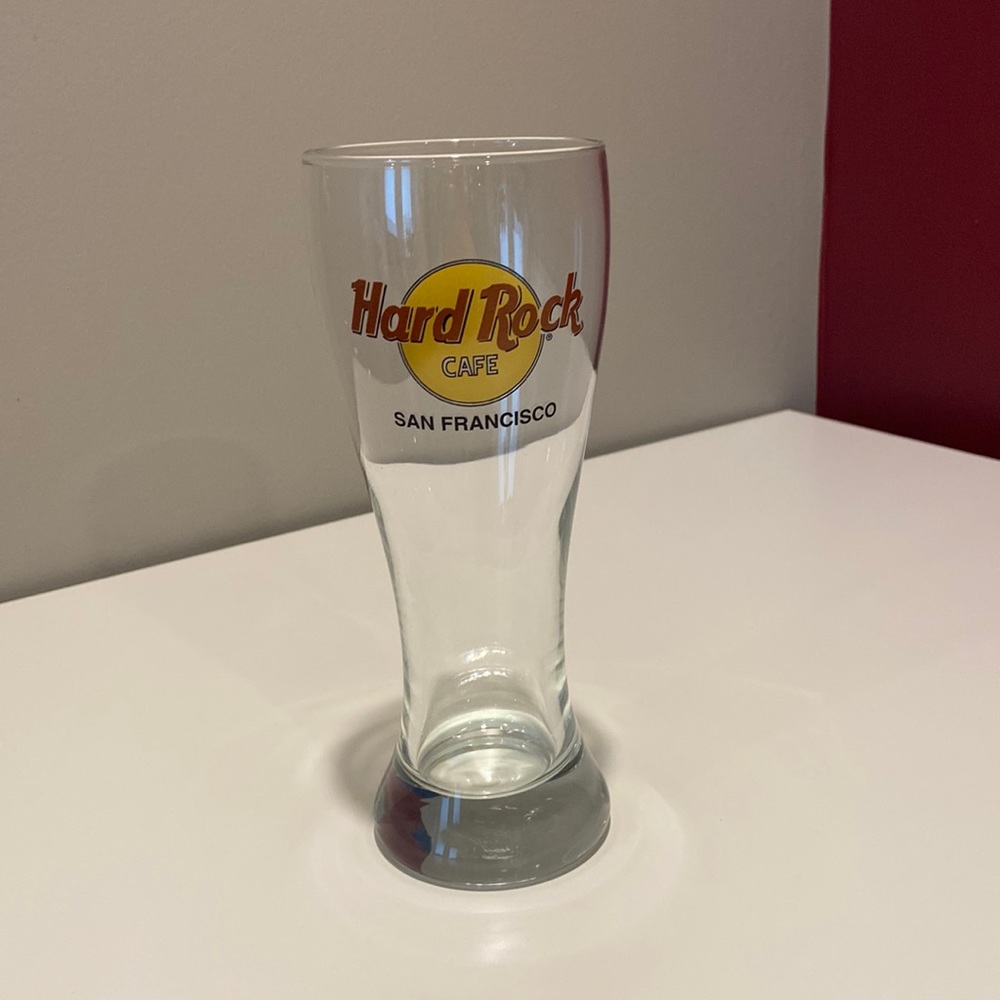 Hard Rock Cafe Lg Pilsner Glass - San Francisco NEW